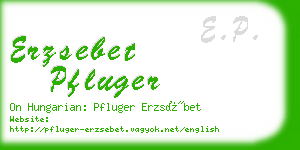 erzsebet pfluger business card